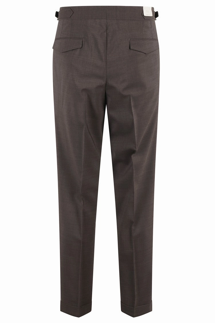 2Pinces Wool Buckle Pants