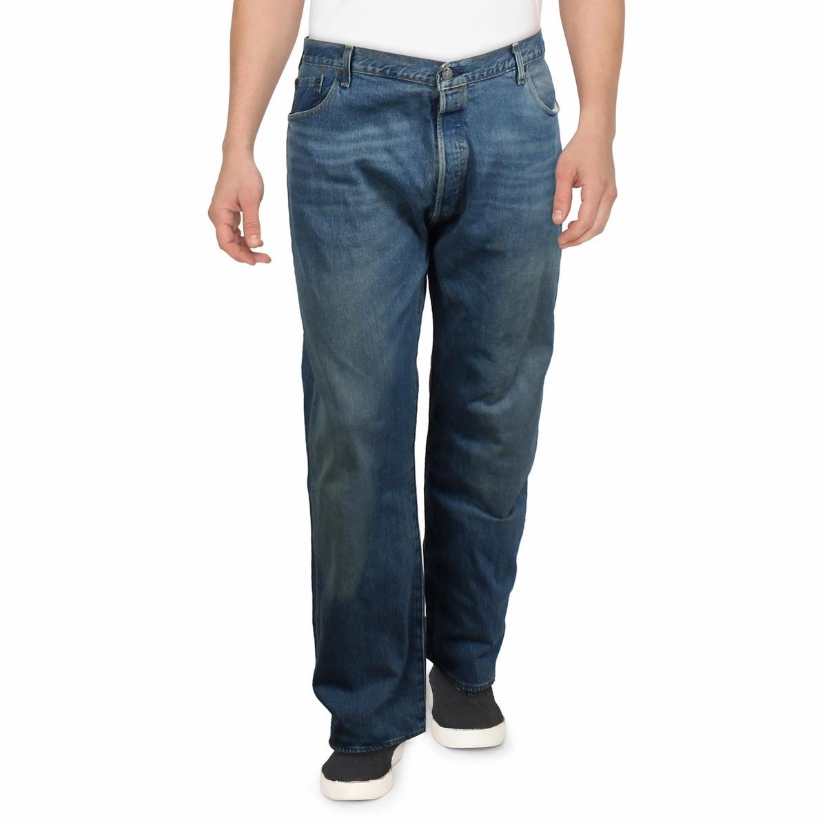 501 Mens Denim Cotton Straight Leg Jeans