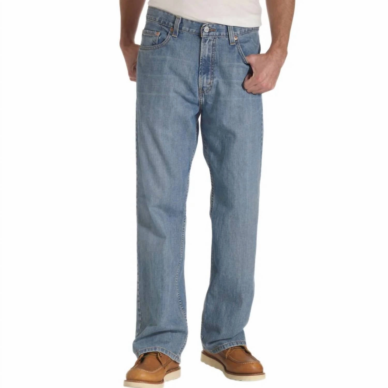 569 Loose Straight Jeans In Washed Blue