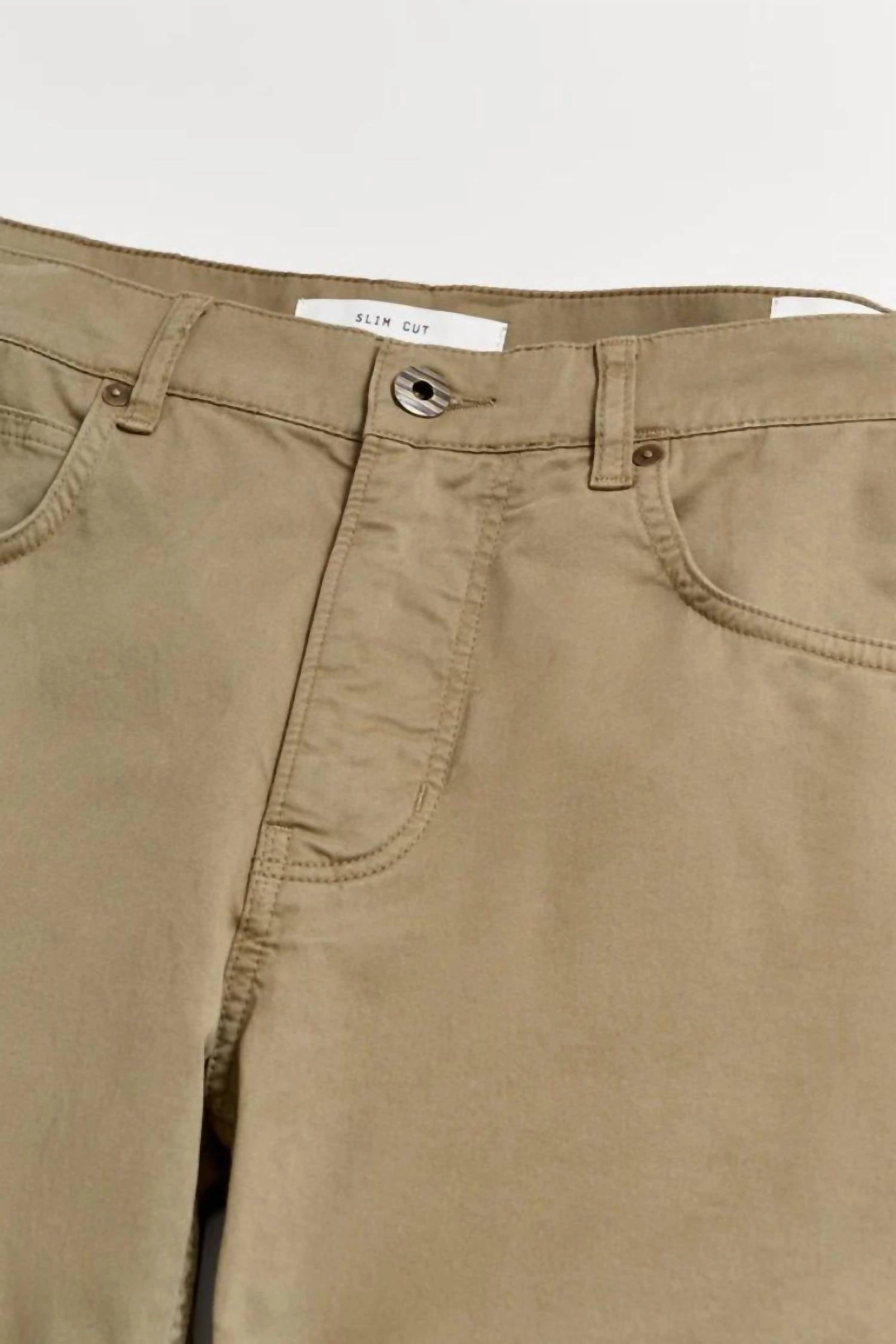 5 Pocket Pant In Moss Green