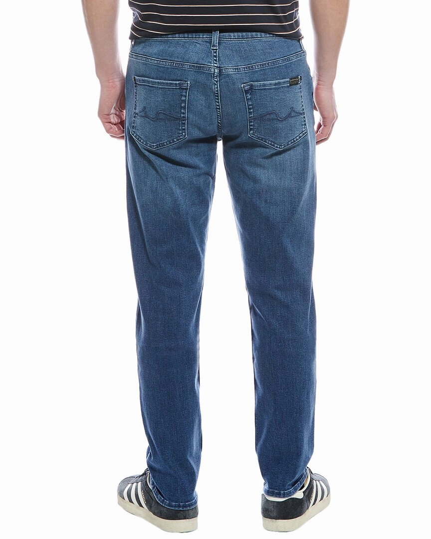 7 For All Mankind Comfort Luxe Mid Blue Slim Tapered Jean