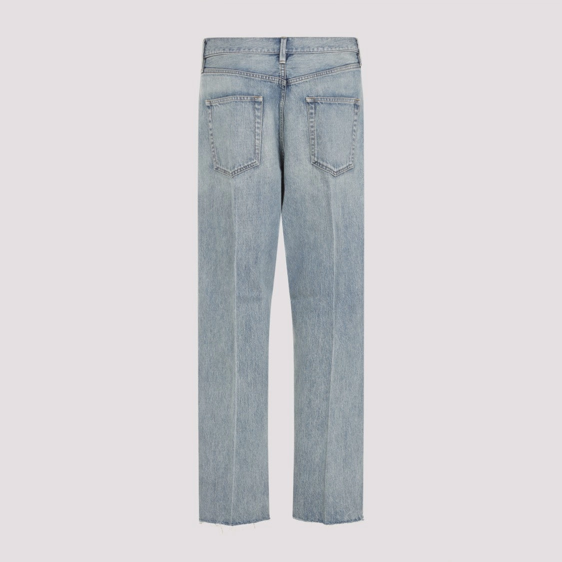 80S 5 Pockets Light Blue Cotton Jeans