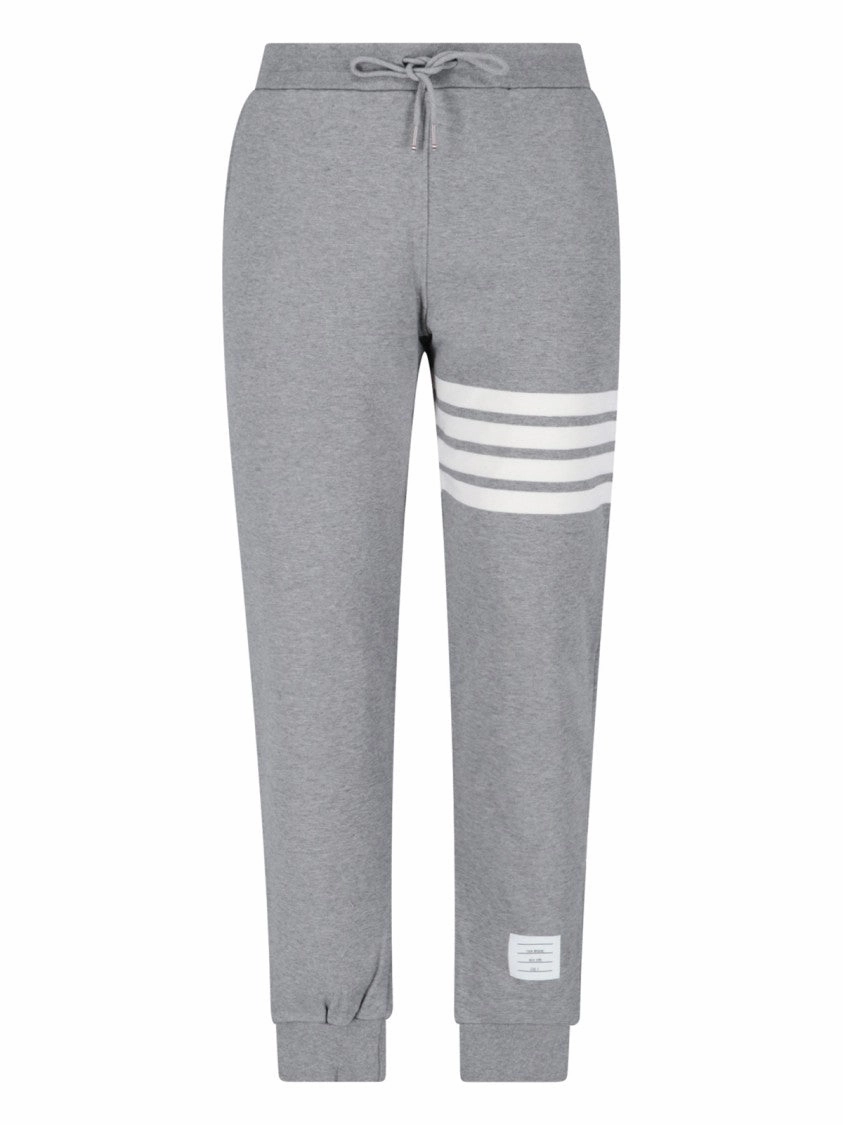 '4-Bar' Track Pants  Light Grey