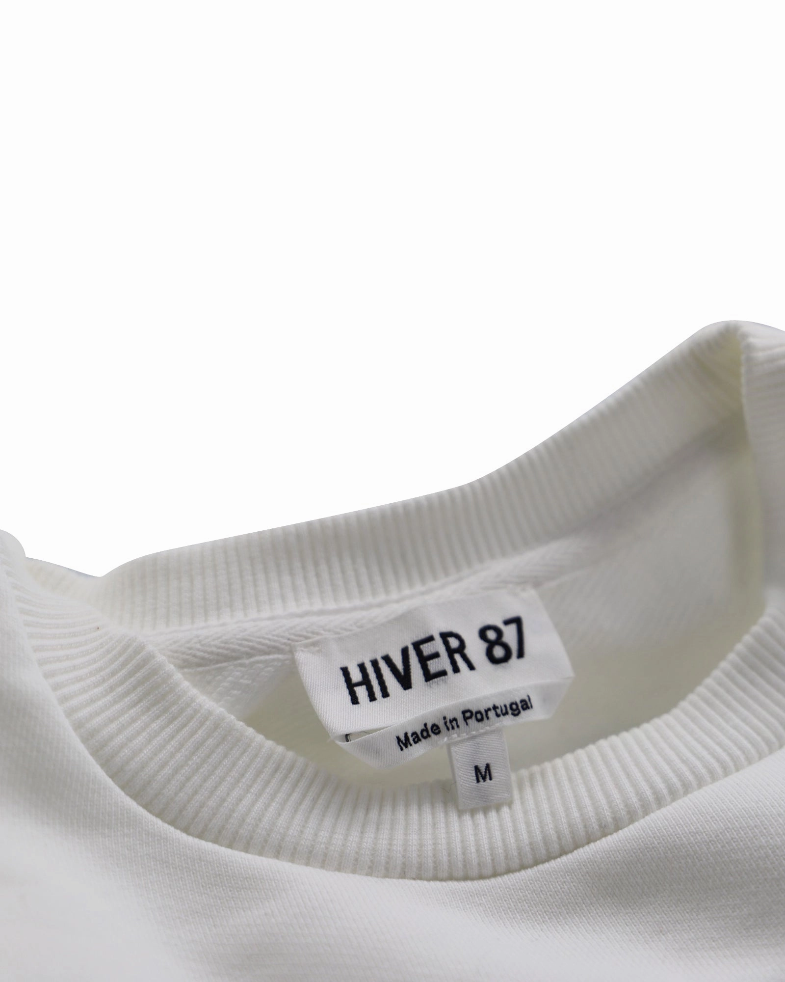 A.P.C "Hiver 87" Collection Logo Sweater in White Cotton