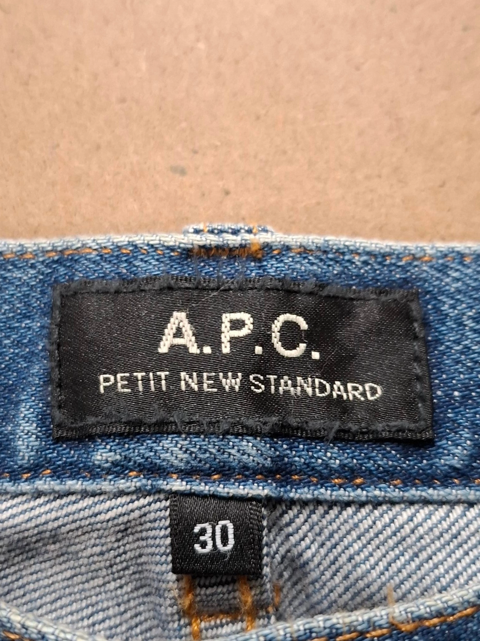 A.P.C. Slim Fit Jeans in Blue Cotton Denim