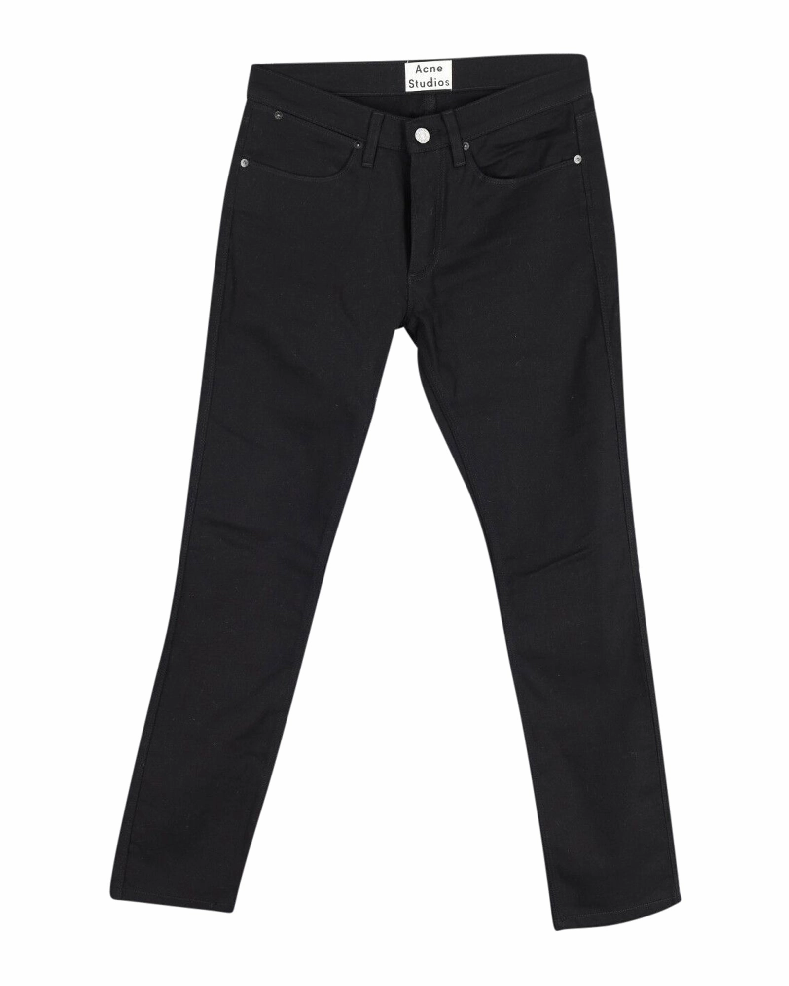 Acne Studios Slim Fit Max Jeans in Black Cotton
