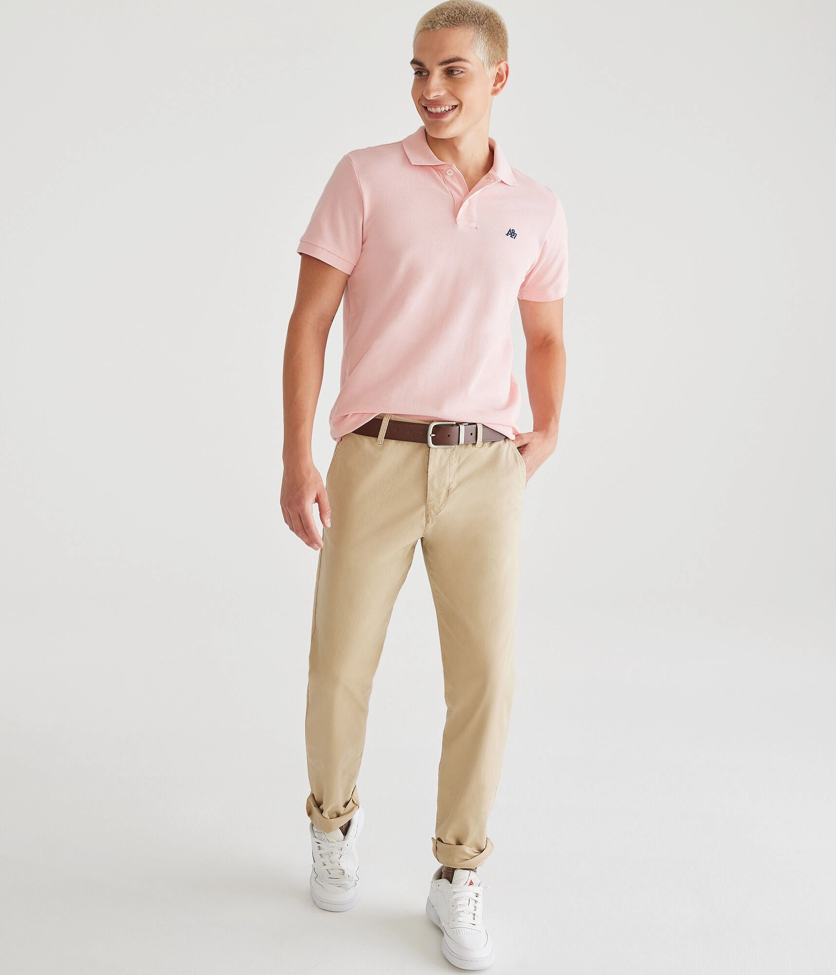 Aeropostale Men's Slim Straight Stretch Chinos