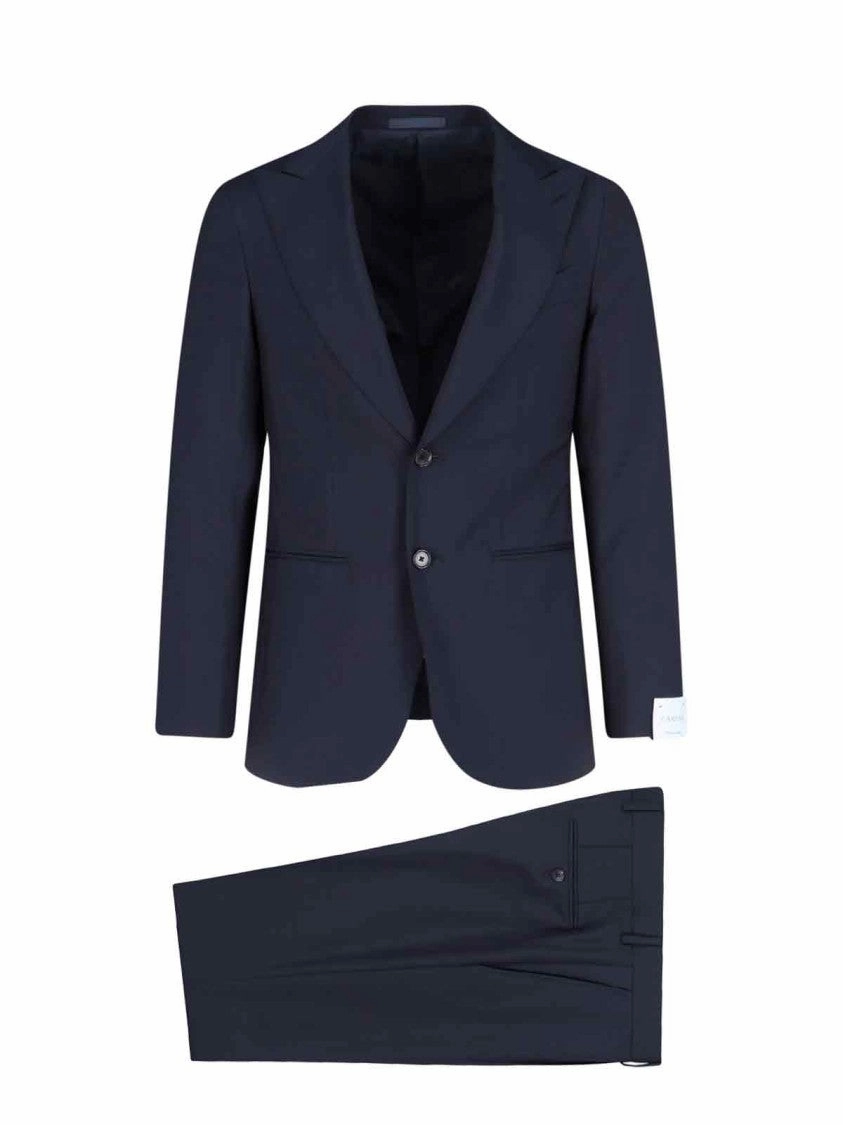 Aida' Single-Breasted Suit  Navy