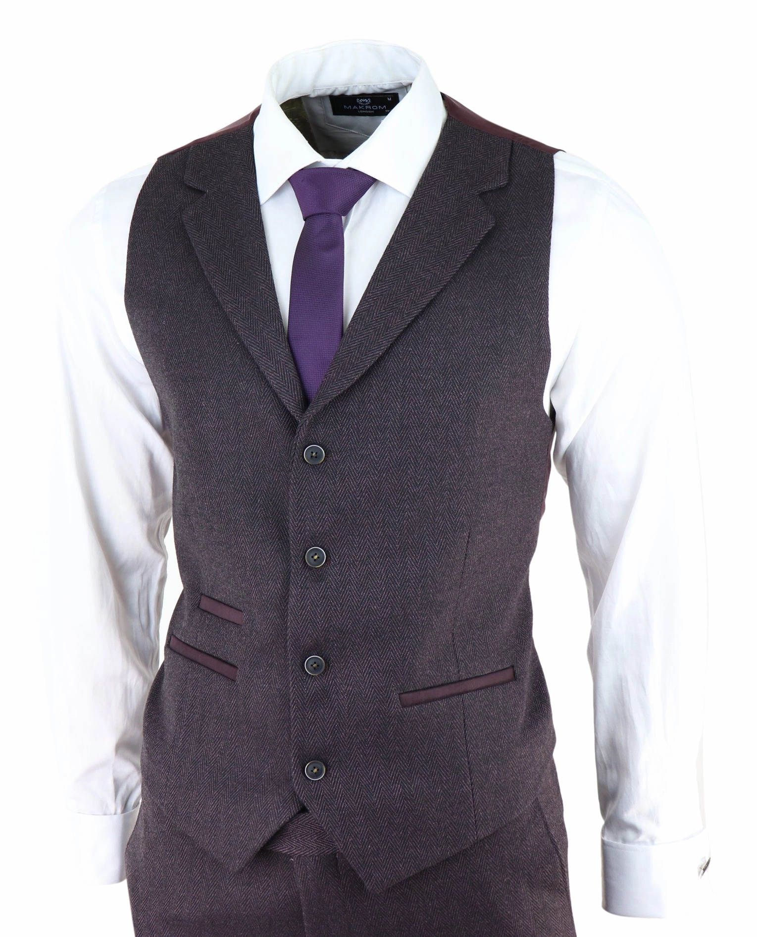 AK-05 Herringbone Tweed 3 Piece Suit