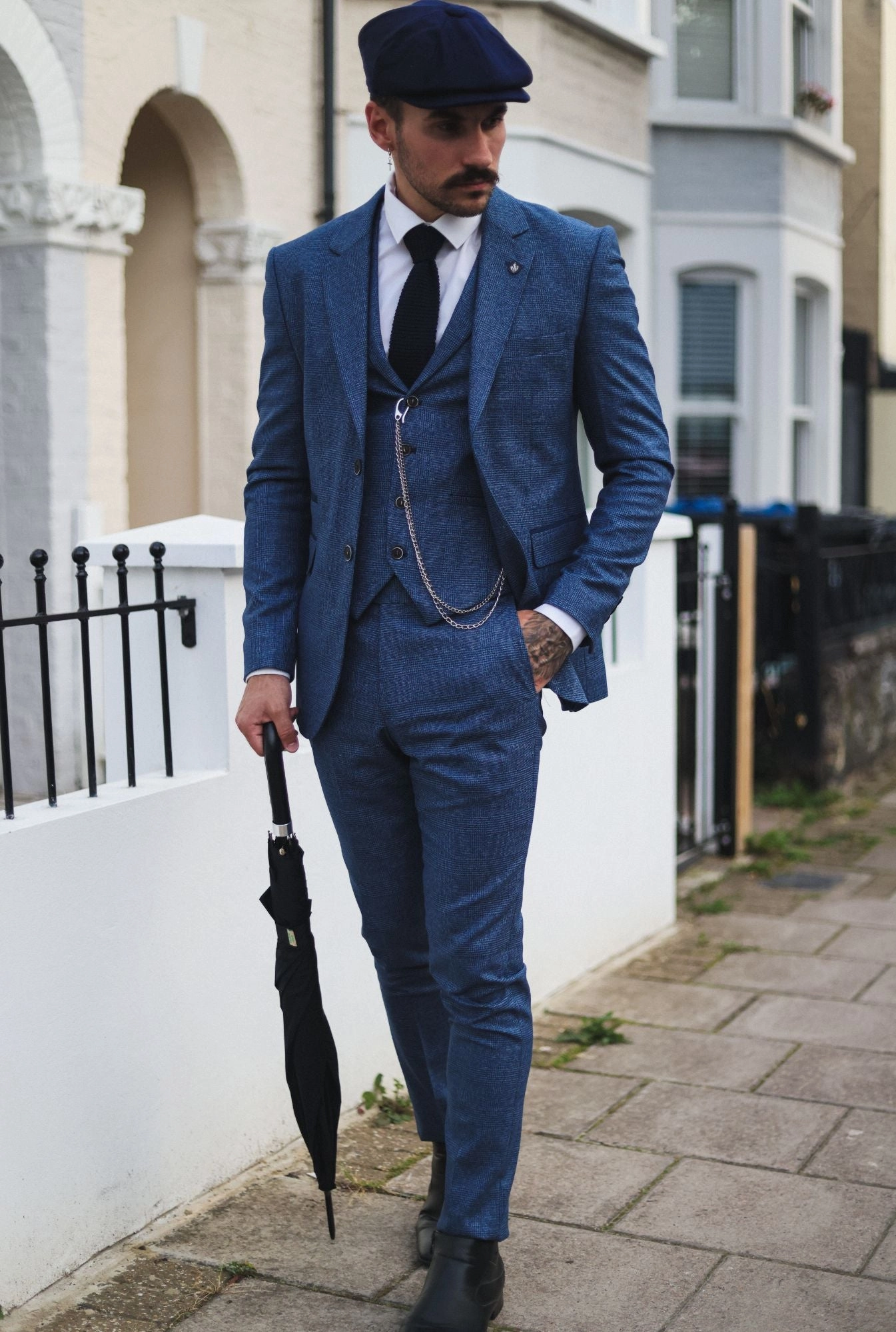 AK-09 Herringbone Tweed 3 Piece Suit