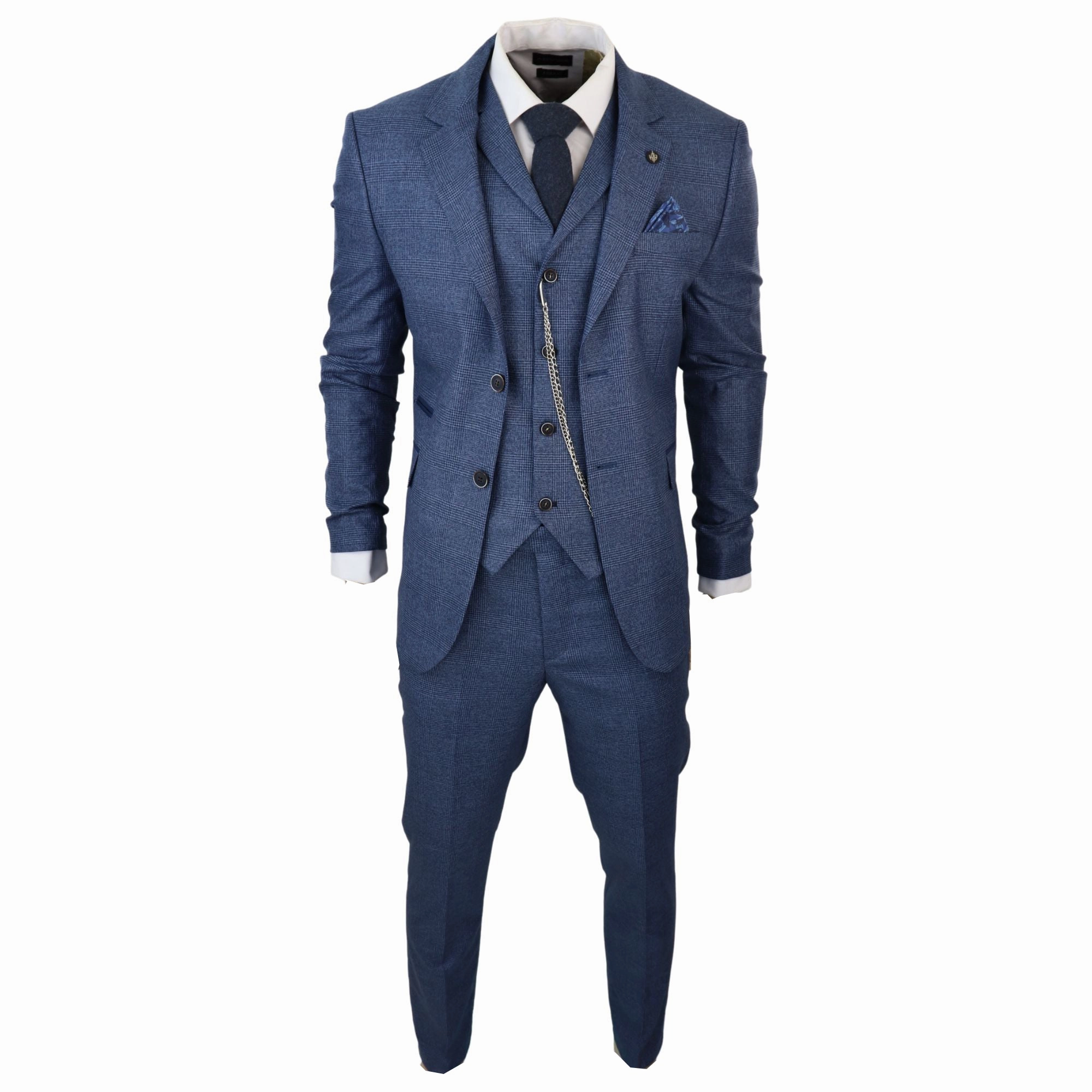 AK-09 Herringbone Tweed 3 Piece Suit