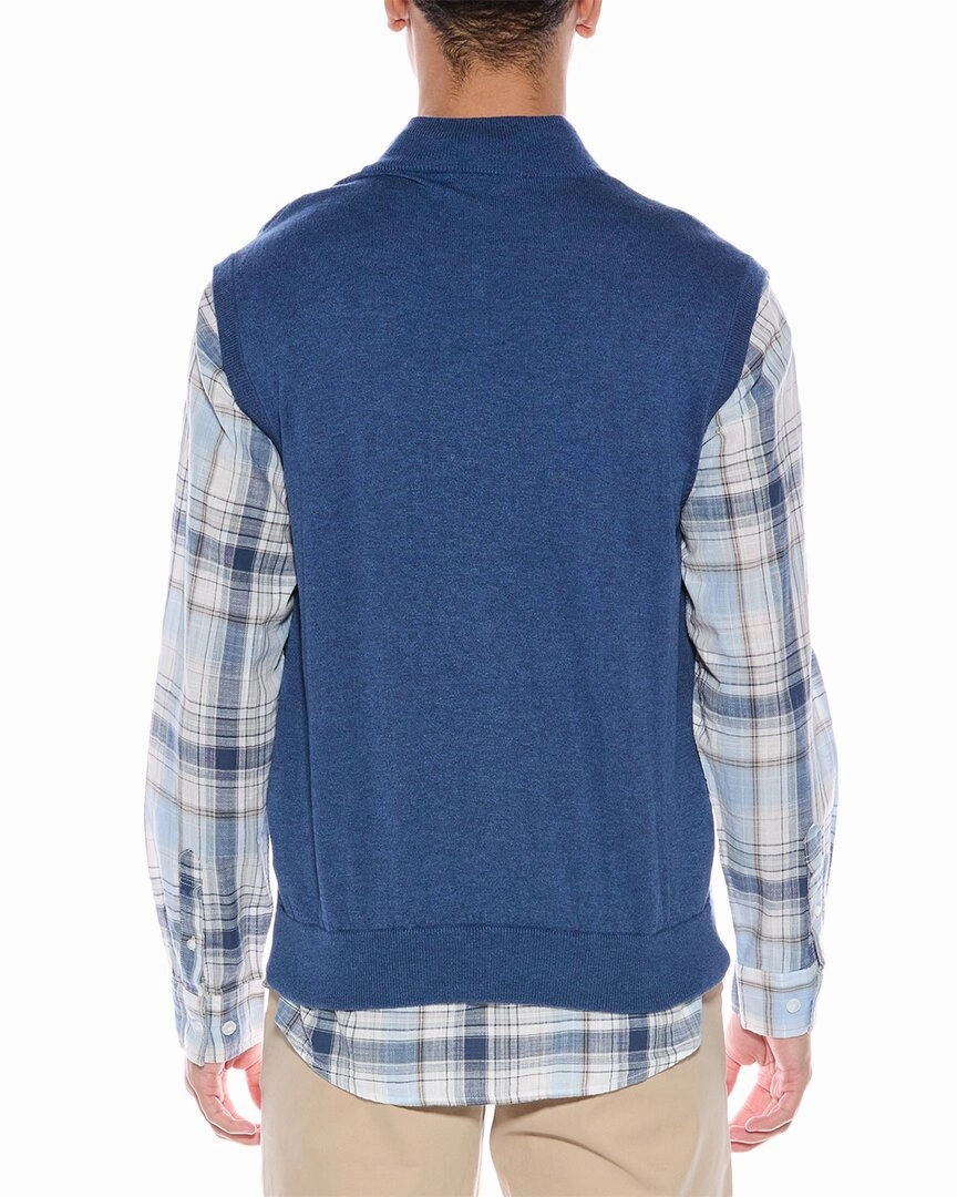 Alashan Cashmere-Blend 1/4-Zip Mock Sweater Vest