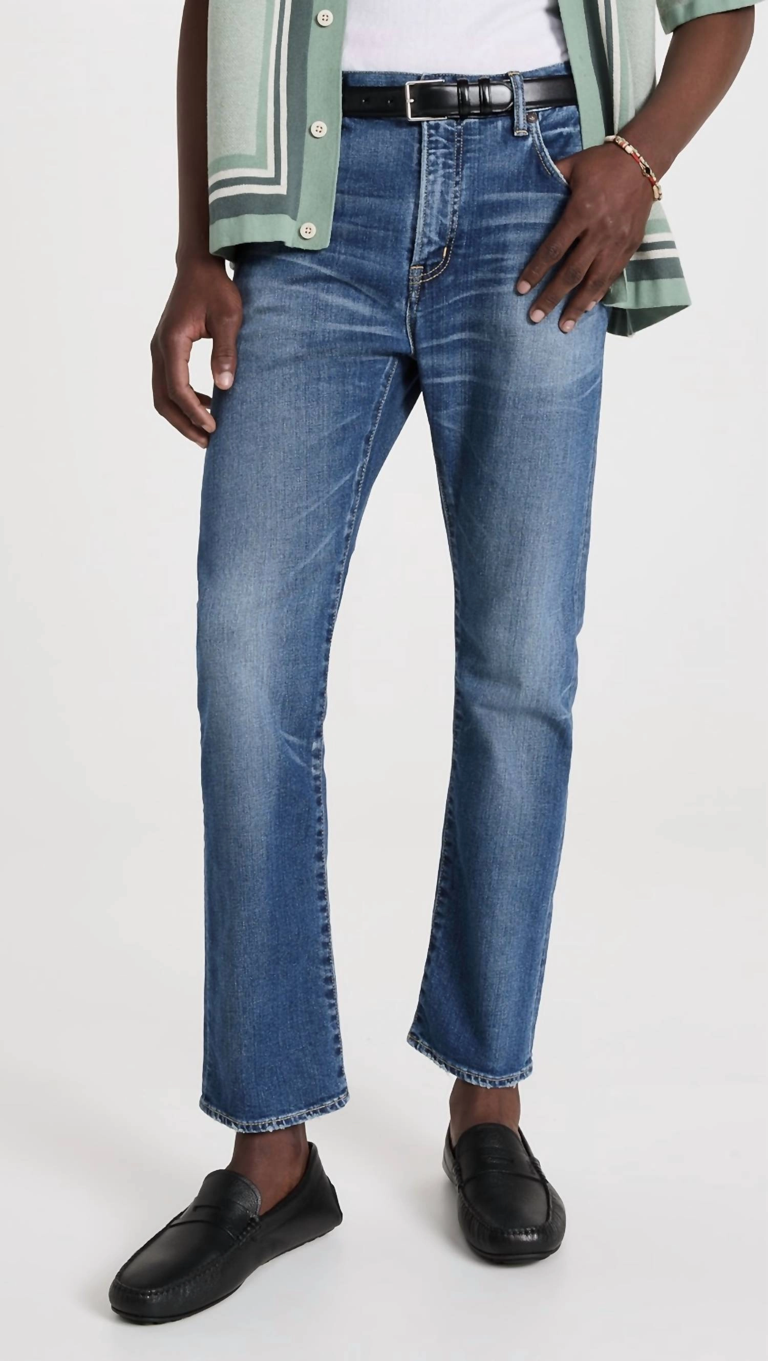 Allentown Dress Straight Leg Jeans In Blue