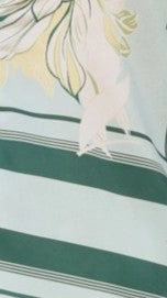 Alma Shorts - Aqua/Yellow Print