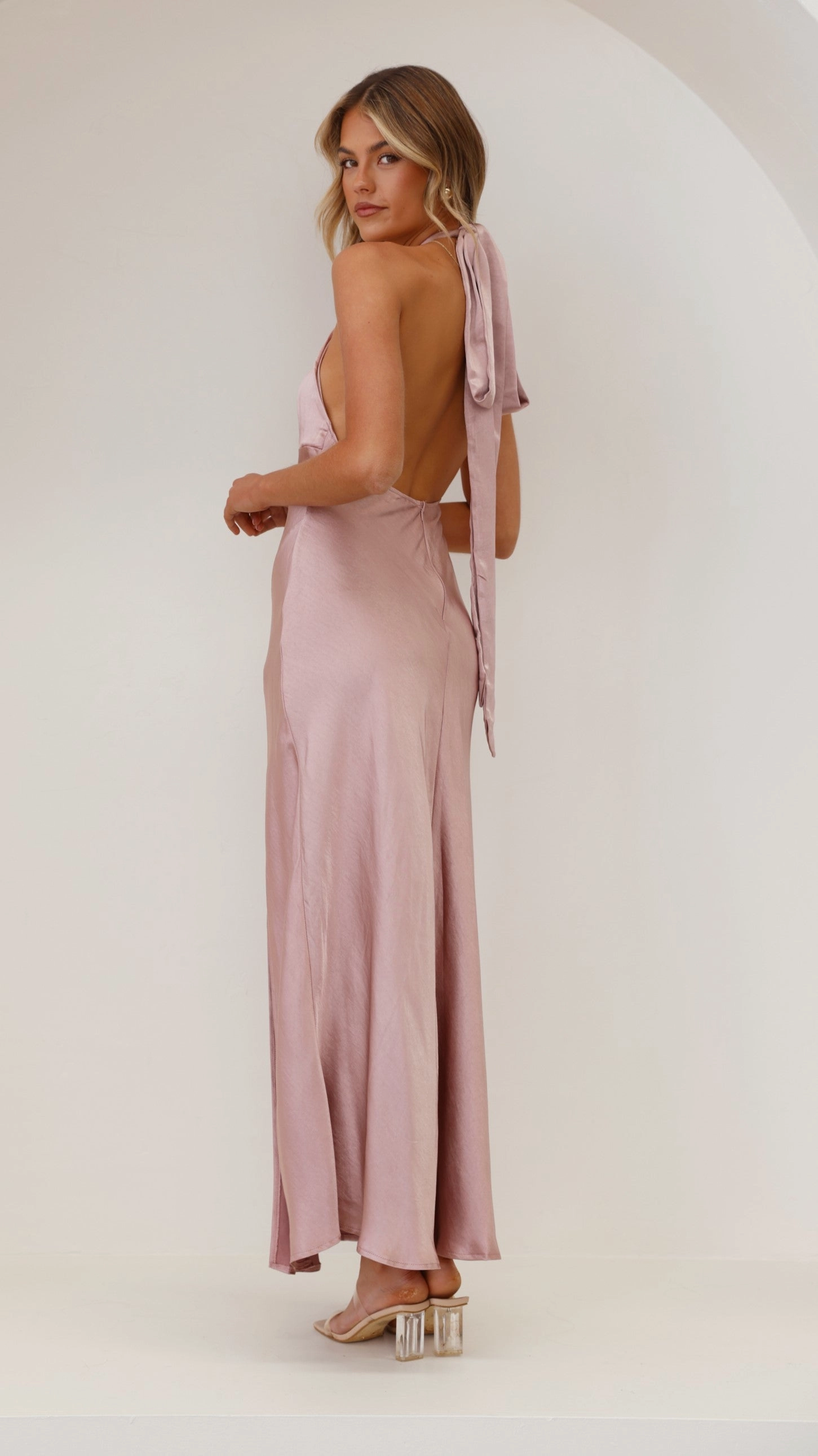 Amalia Maxi Dress - Dusty Pink
