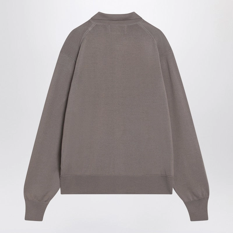 Ami Paris Men's Ami De Coeur Ash-Colou Cardigan