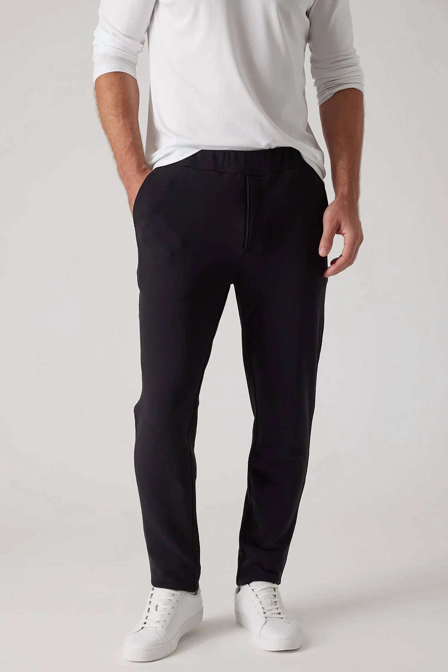 Aqua Cotton Sweatpant In Black