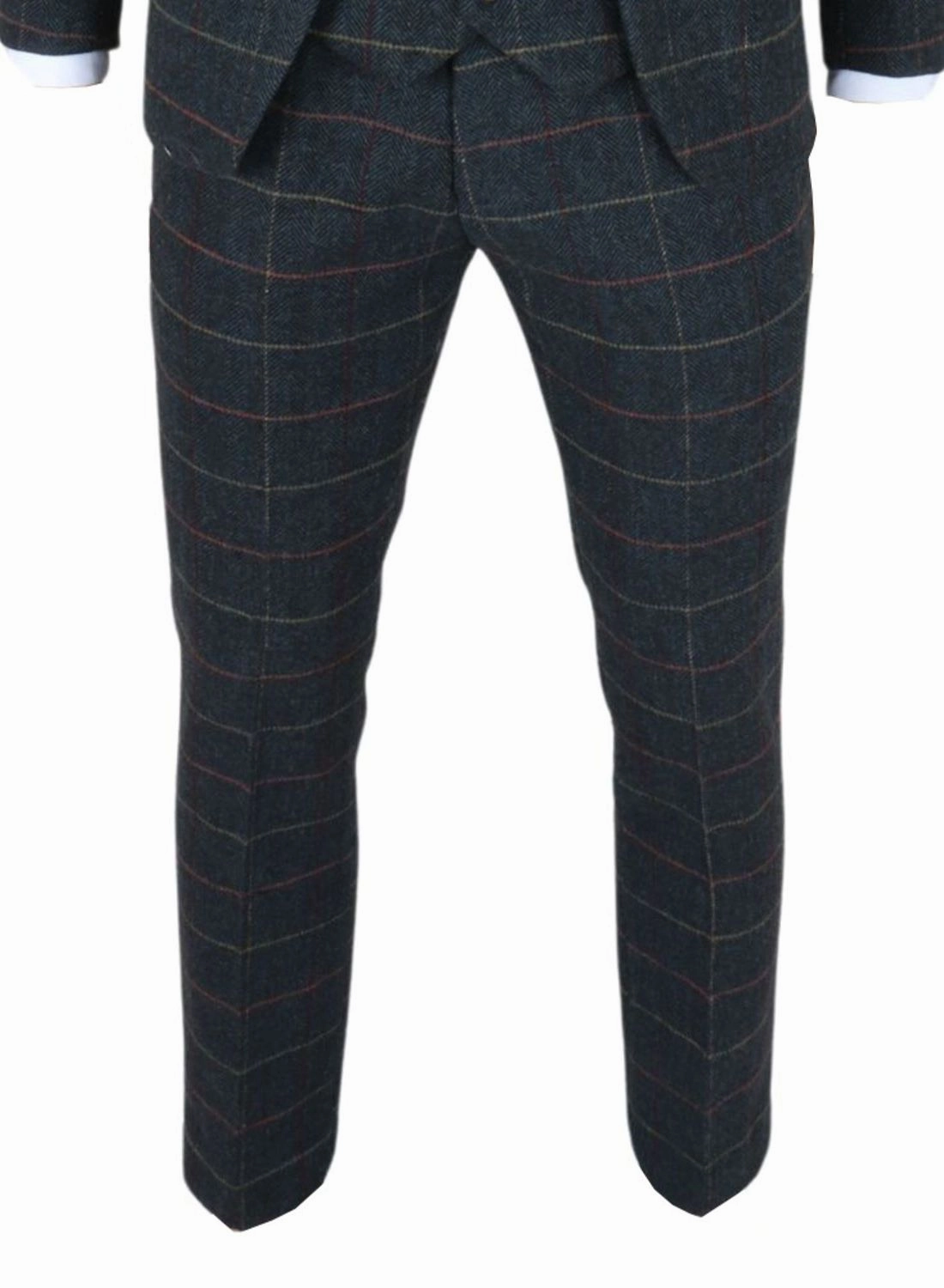 Archer Trousers Checked Herringbone Tweed Casual Formal Pants