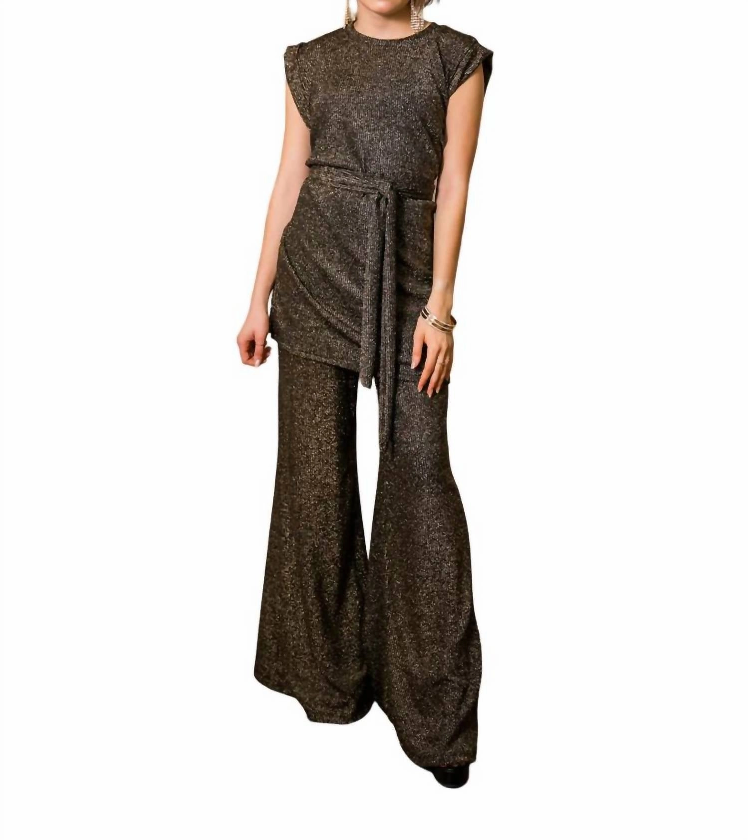 Aura Tunic & Palazzo Pants Set In Multi