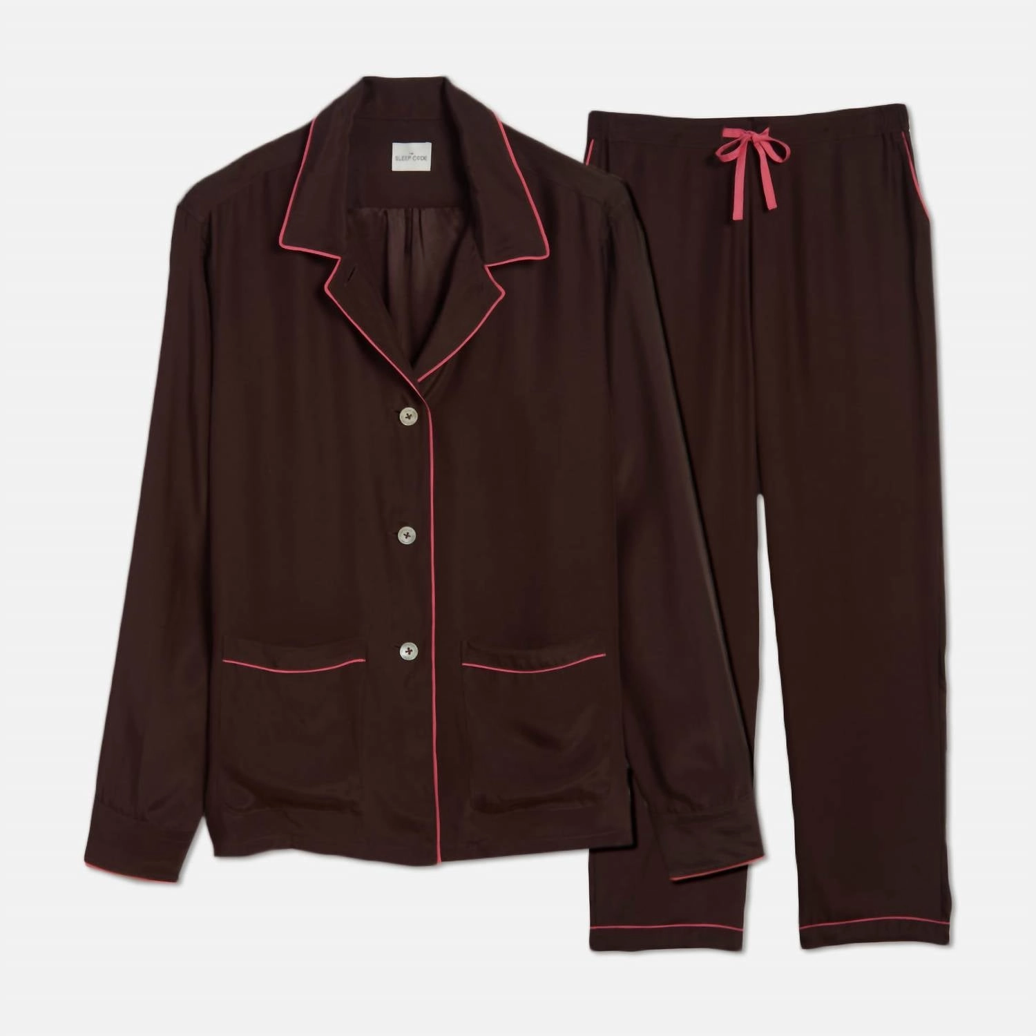 Ayla Washable Silk Pj Set In Tree