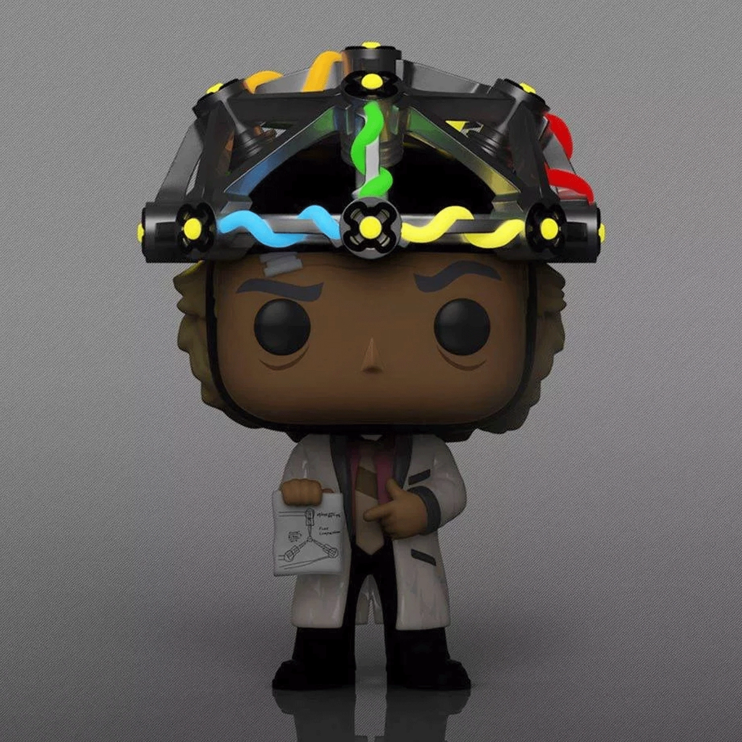 Back To The Future Doc Brown with Helmet Pop! Vinyl and Tee Set