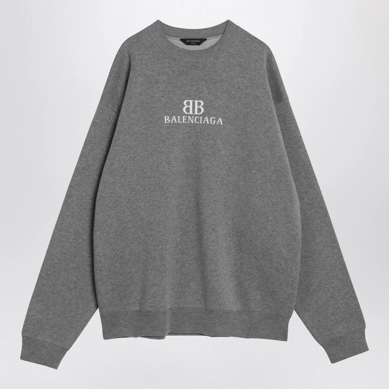 Balenciaga Men's Cotton Sweater With Logo