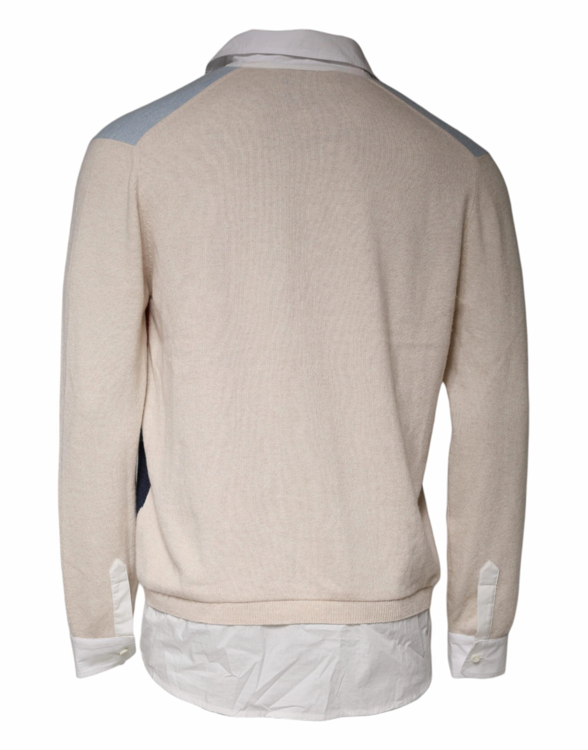 Ballantyne multi Patterned Colla Long Sleeves Pullover Men's Sweater (Pre-Owned)