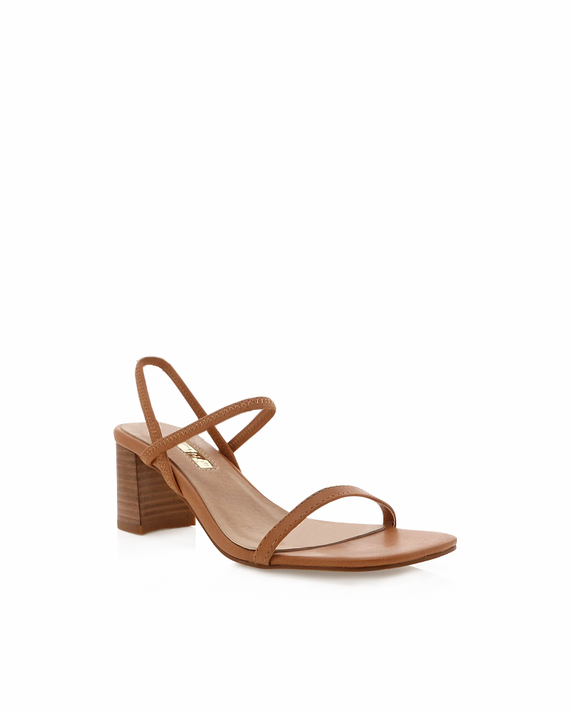 Balton Mule Heel - Sugar Brown / Natural