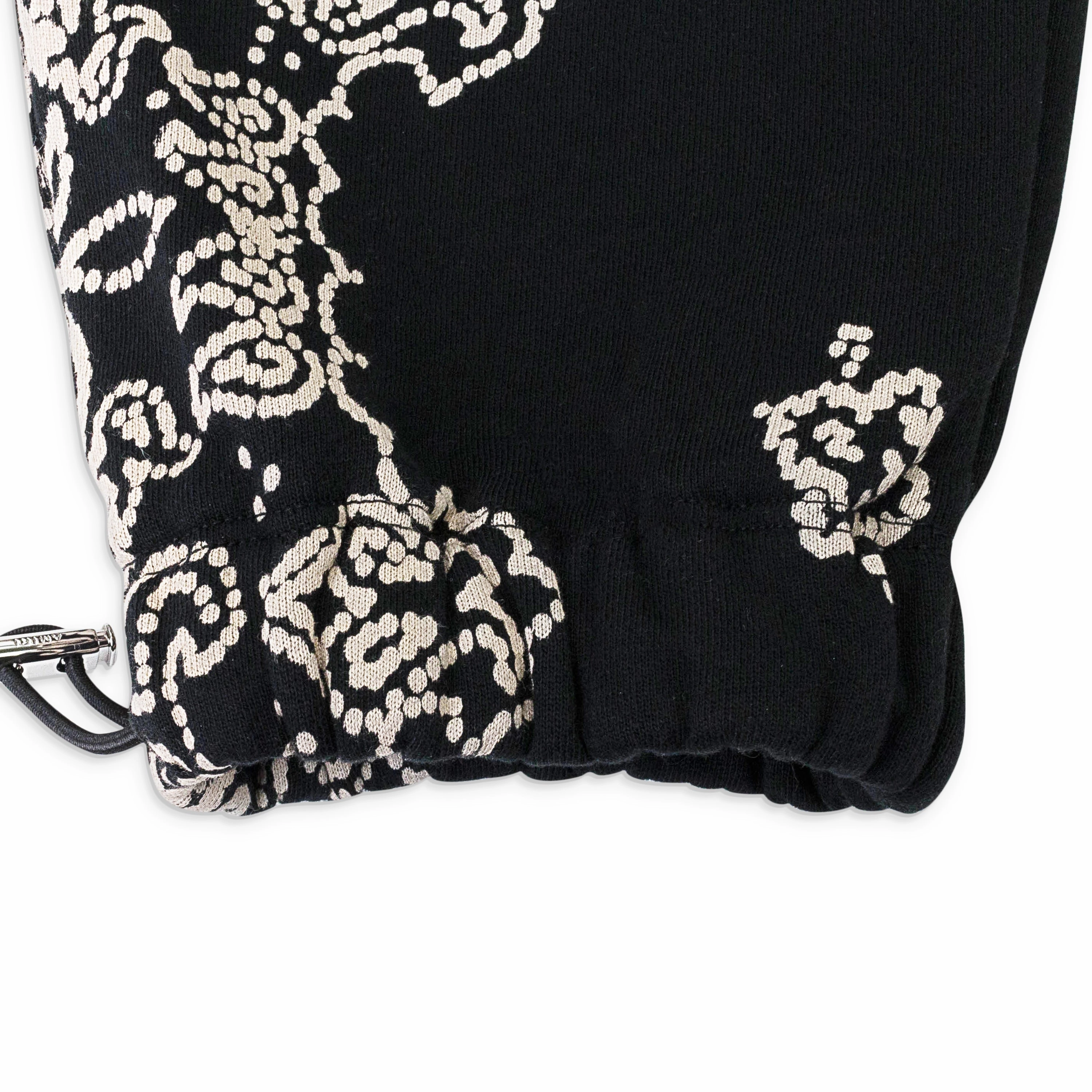 BANDANA BLEACH BLACK SWEATPANTS