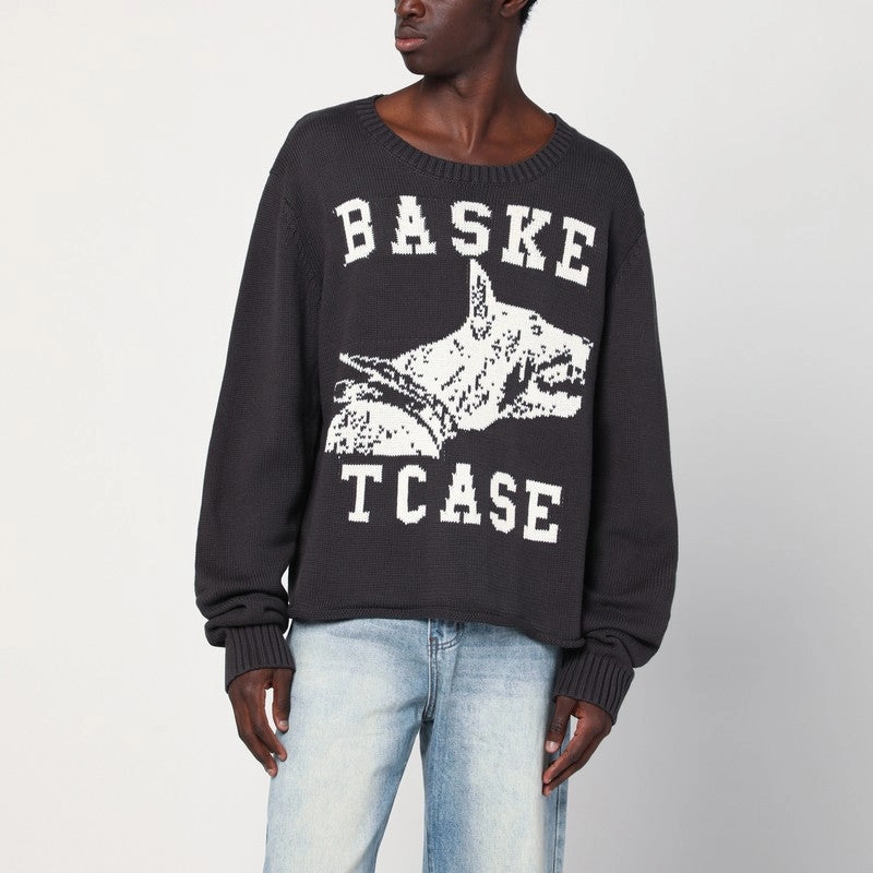 Basketcase Gallery Men's Vintage Sweater With Logo Inlay