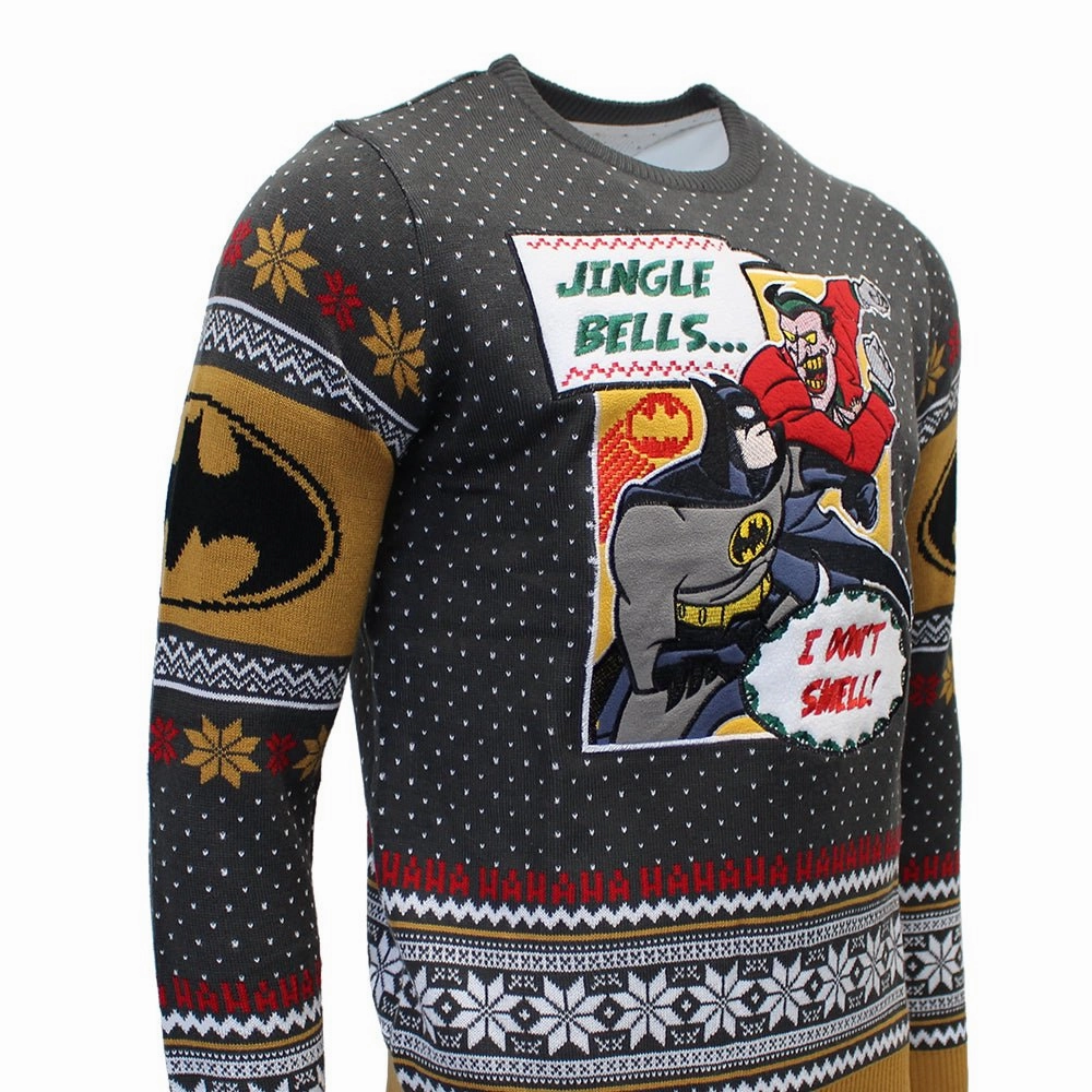 Batman Jingle Bells Knitted Christmas Jumper / Sweater