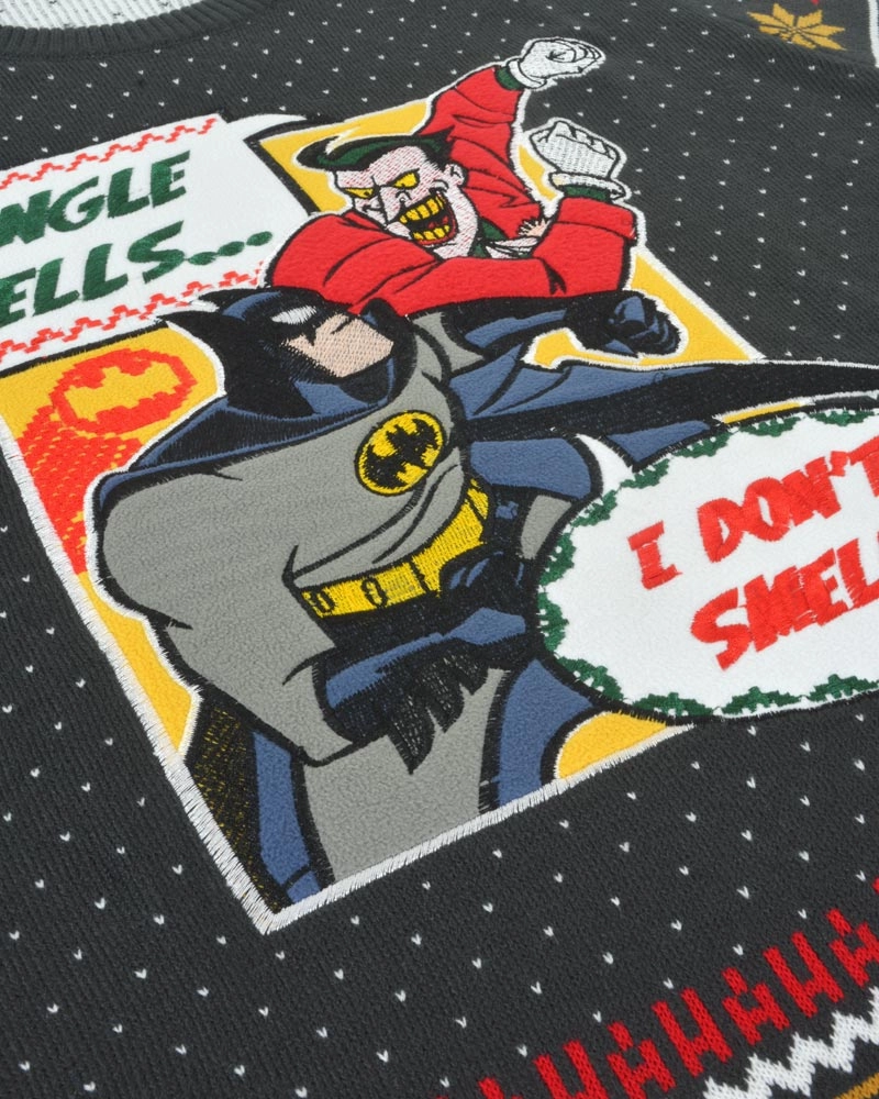Batman Jingle Bells Knitted Christmas Jumper / Sweater