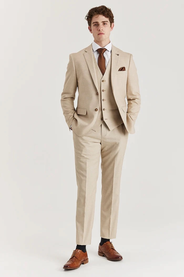 Belmont 3 Piece Stitch Lapel Classic Suit