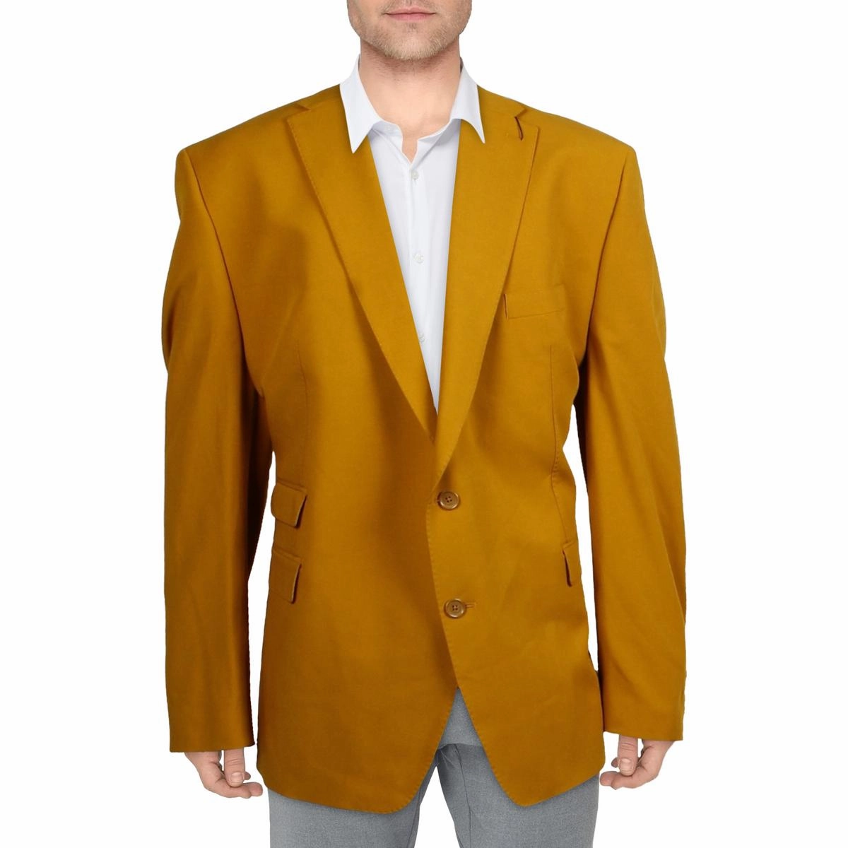 Big & Tall Agordy Mens Collar Polyester Sportcoat