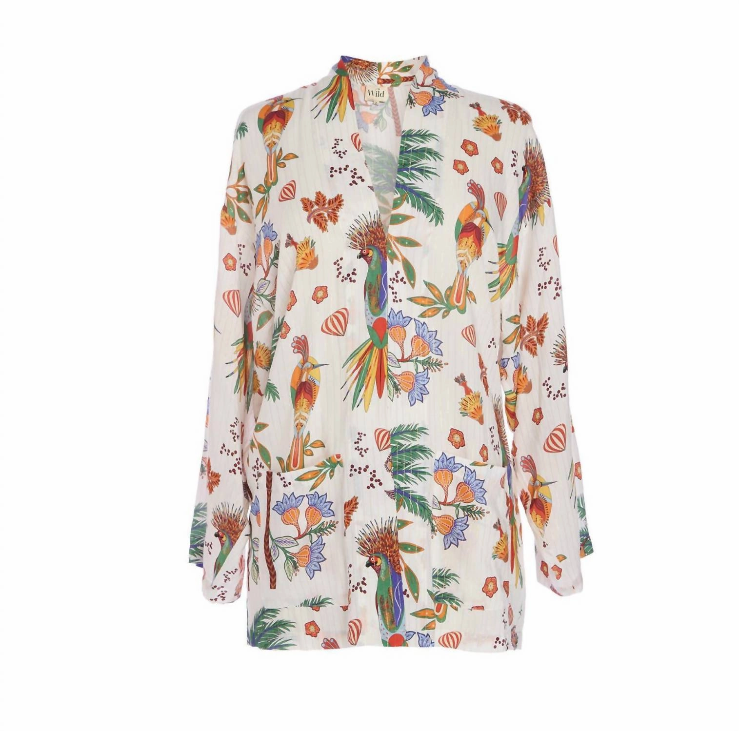 Bird Of Paradise Tropical Kimomo In Pink