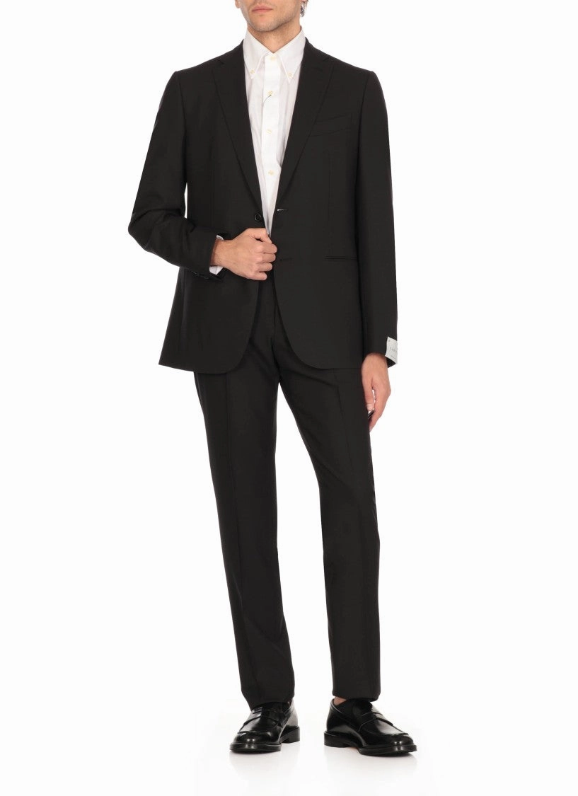 Black Caruso Wool Suit