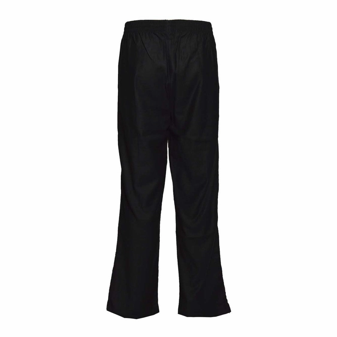 Black Cotton Canvas Track Pants