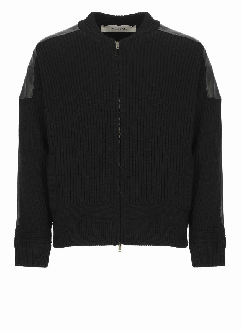 Black Fisherman Cardigan