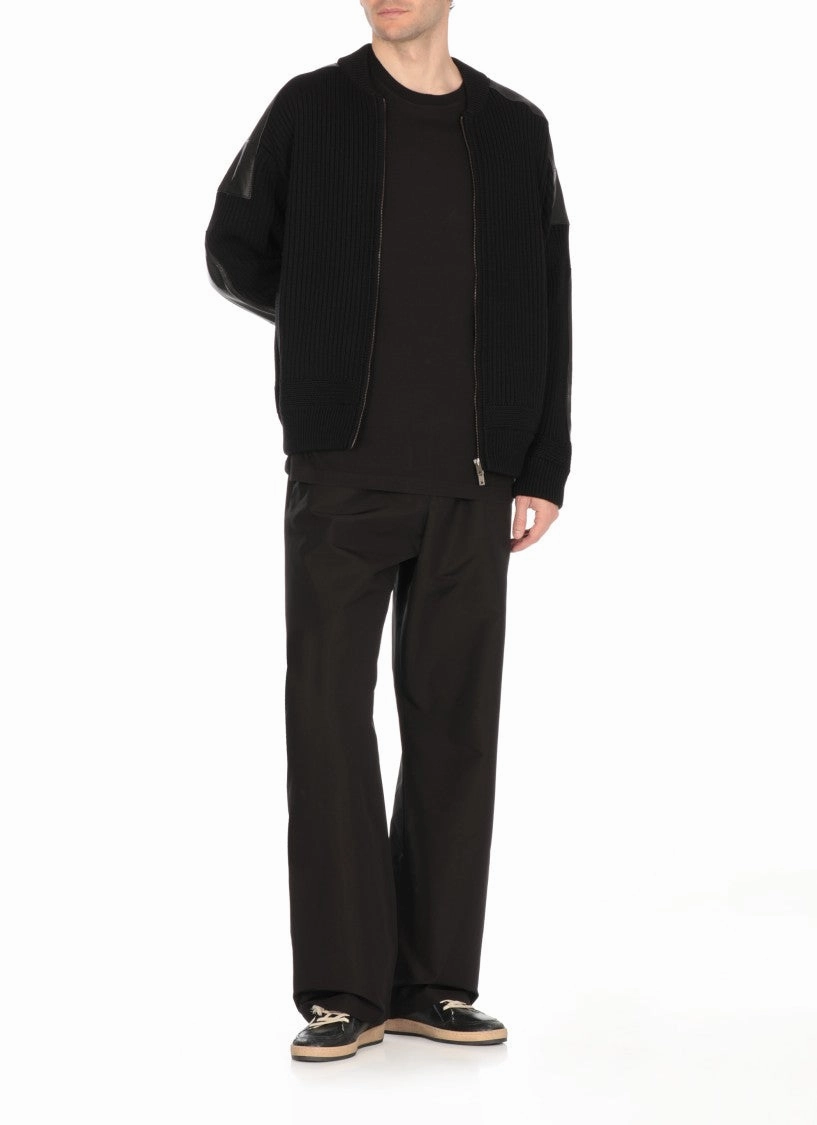 Black Fisherman Cardigan