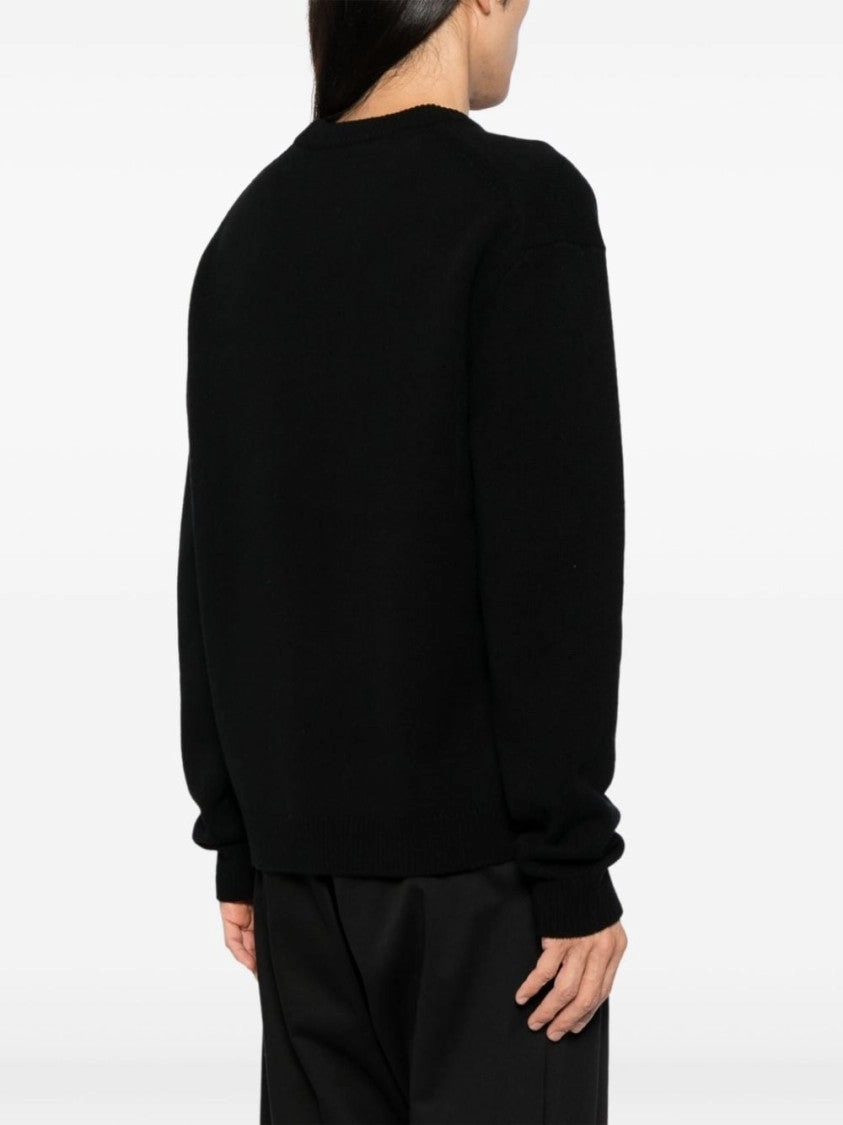 Black Sweater With Embroidery