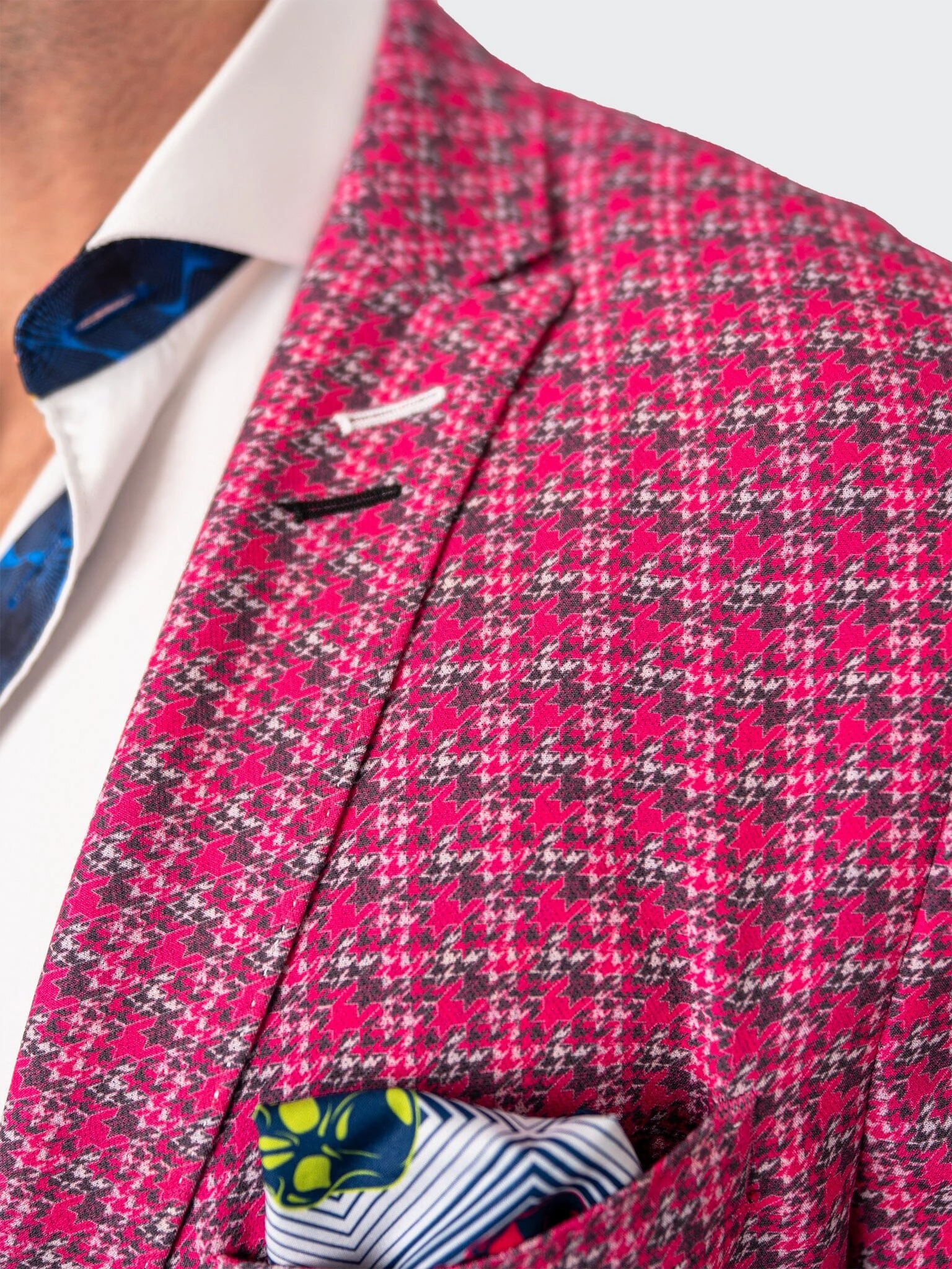 Blazer Unconstructed HerringbonePink Pink
