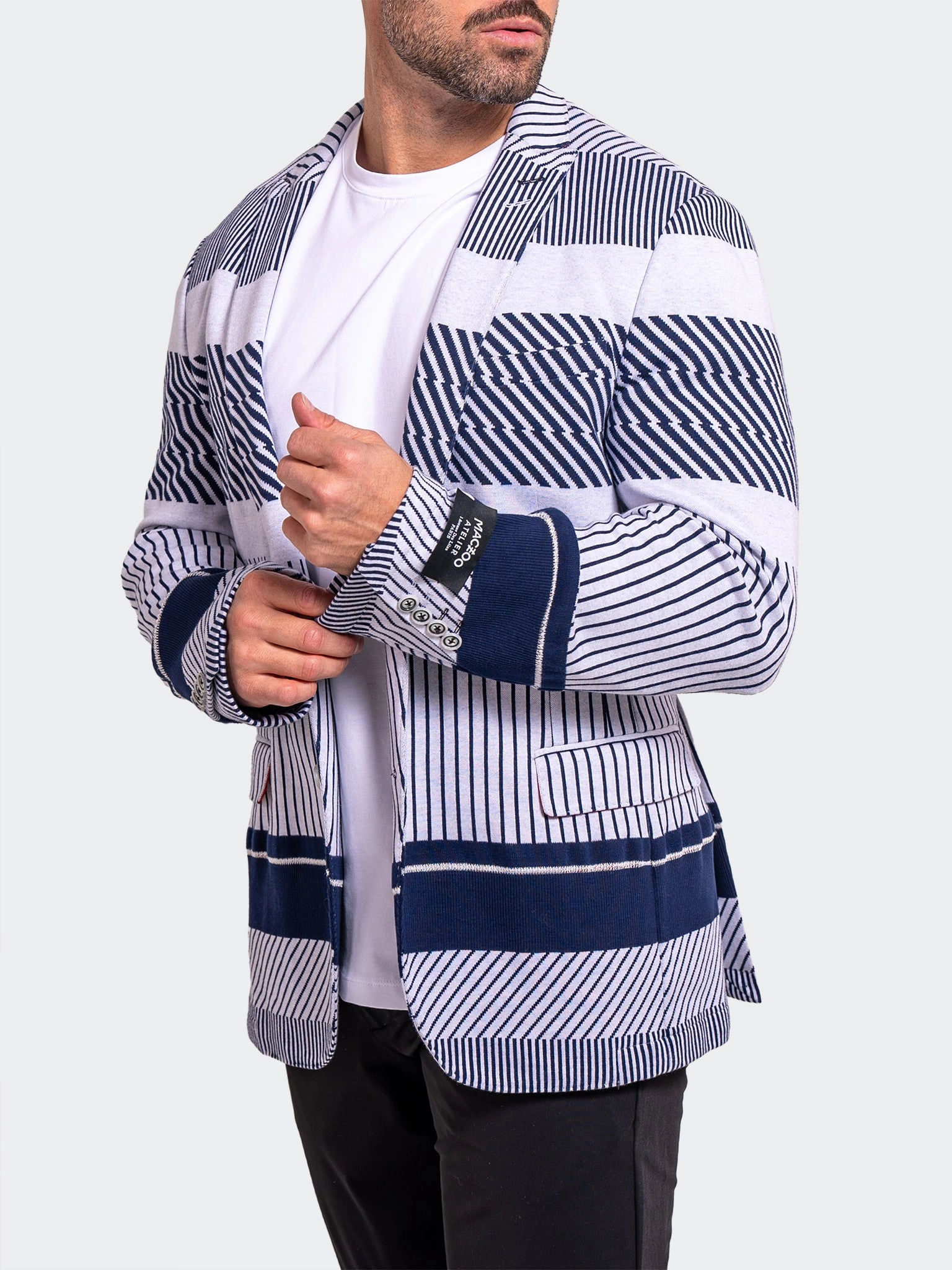 Blazer UnconstructedKnitted Blue