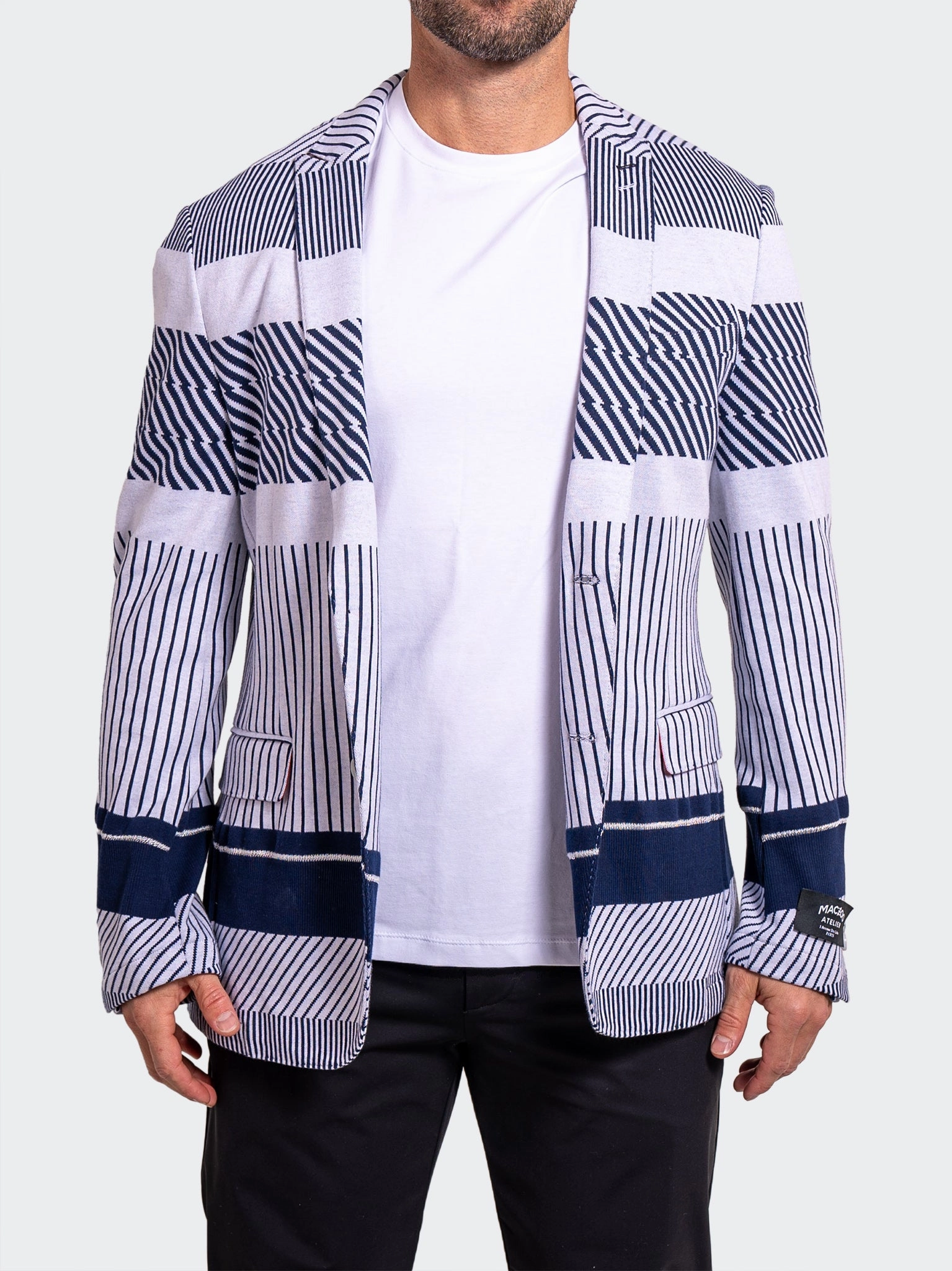 Blazer UnconstructedKnitted Blue