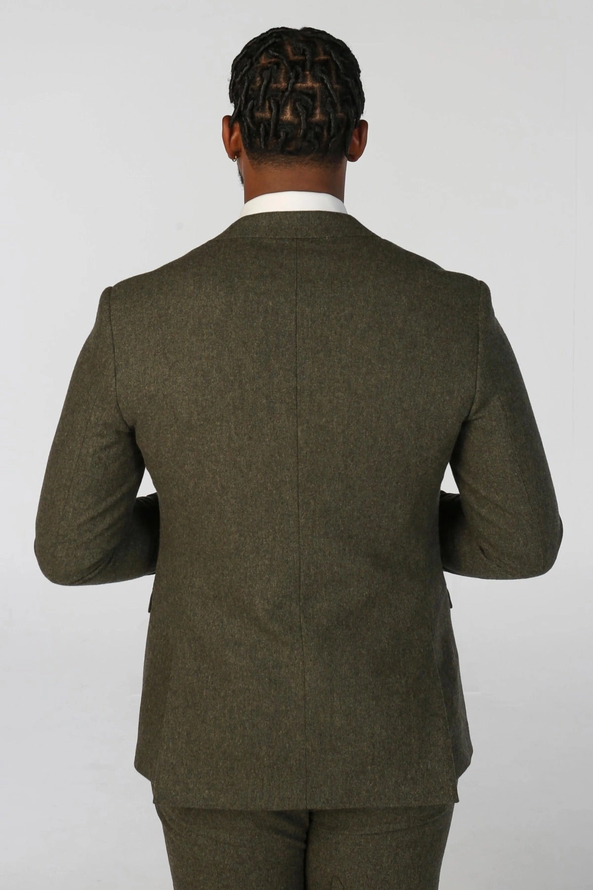 Blazer Wool Blend Tweed Sport Coat Tailored Fit