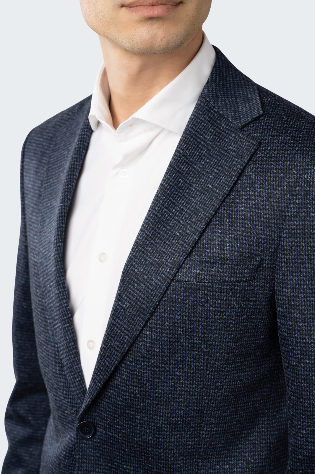 Blue and Black Houndstooth Sportcoat