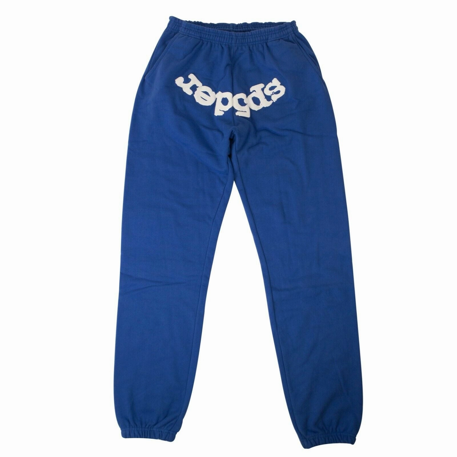 Blue And White Logo Jogger Sweatpants