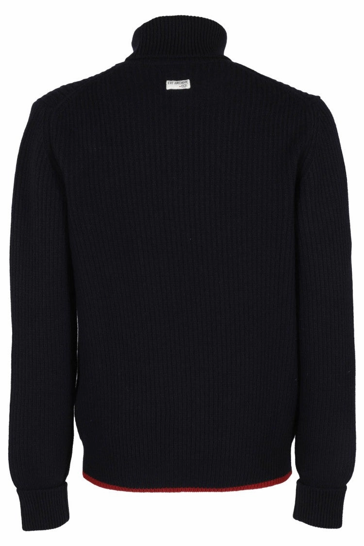 Blue-Colored Archive Sweater