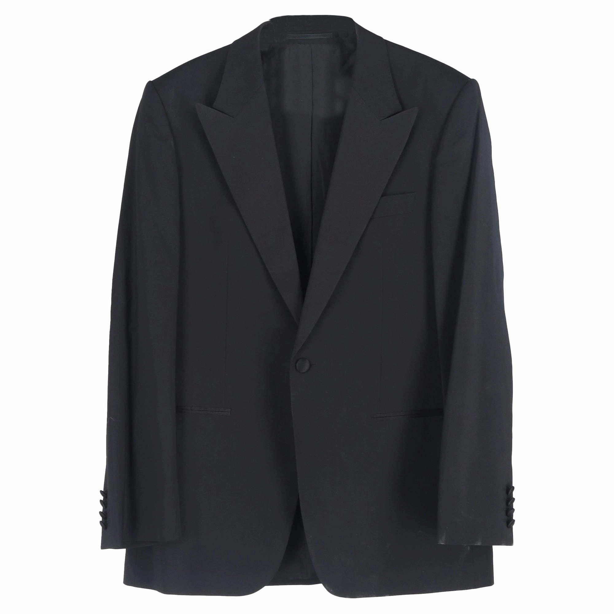 Boss by Hugo Boss Single-Breasted Blazer and Trousers Set in Black Wool