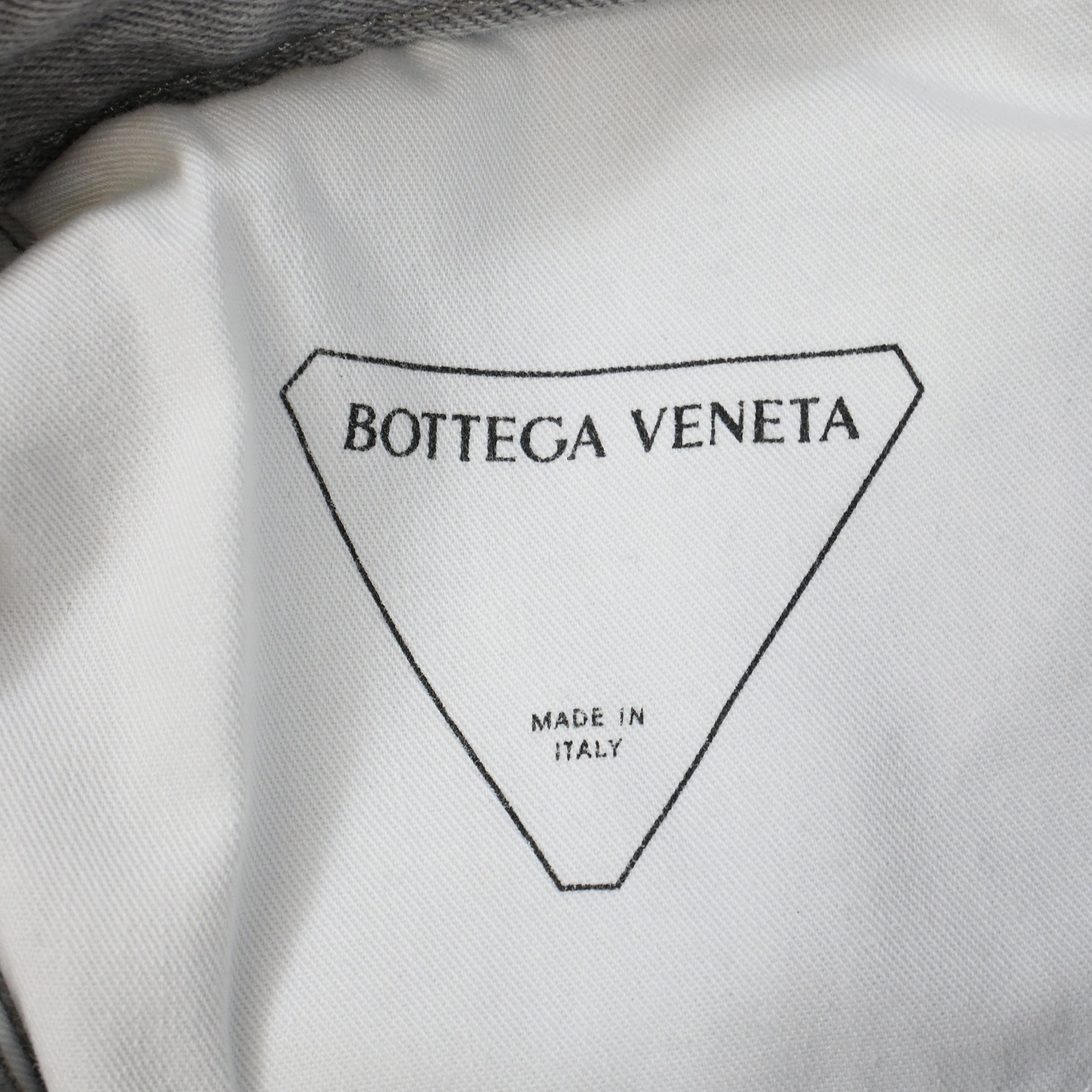 Bottega Veneta Wide-Leg Jeans in Grey Cotton Denim