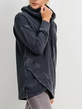 Breathe In Layered Sweatshirt in Charcoal affordable athletic pants for men